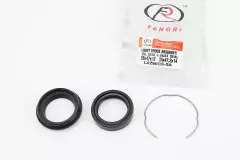 Сальник переднього амортизатора 35x47x10 + сальник-пильник 35x47,3x14 + скоба, Loncin LX250GS-2A, (FENGRI)