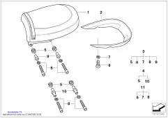 Доп. элементы сиденья пер. пассажира (71607682329)