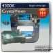 Набір ламп Philips H4 Cristal Vision +2x W5W 12V 60/55W P43t-38 (12342CVS2) - Фото 4