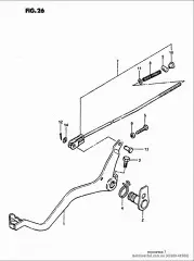 Rod assy,rr brake (43300-48500-000)