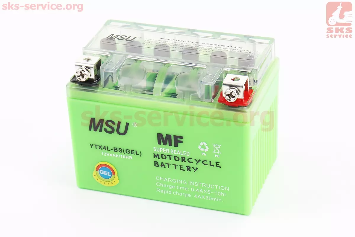 Аккумулятор MSU YTX4L-BS 12V4Ah