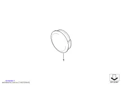 Защитный колпачок хромированный (71607654669)