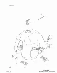 Cushion,fuel tank,re (44542-14A00-000)