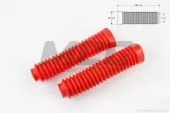 Гофра переднього амортизатора універсальні діаметр 30 на 50мм длина 250мм червоні пара (KTO)