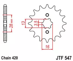 Зірка передня JT Sprockets JTF547.13
