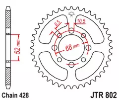Зірка задня JT Sprockets JTR802.34