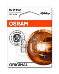 Лампа Osram W21W 21W 12V W3X16D блистер 2шт.