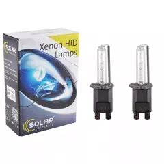 Лампа ксенонова SOLAR H3, 5000K, 85V, 35W PK22s KET, (2шт.), Білий