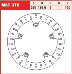 Диск гальмівний LUCAS MST372