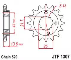 Зірка передня JT Sprockets JTF1307.15