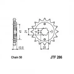 Зірка передня JT Sprockets JTF286.15