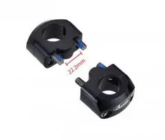 Кріплення керма ACCEL BM-34BK22/22 (22.2/22.2 мм) висота 20 мм, Чорний