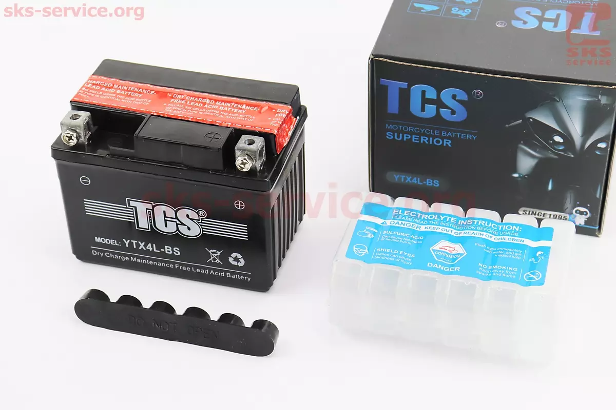 Акумулятор TCS YTX4L-BS 12V4Ah