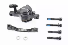 Супорт гальмівний передній, (F160/R140мм) чорний, (SHIMANO)