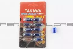 Лампа W3W 12V 3W синя (TAKAWA), Синій