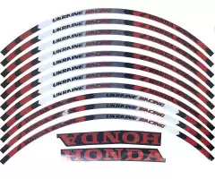 Наклейка на обід колеса Honda CBR, Червоний