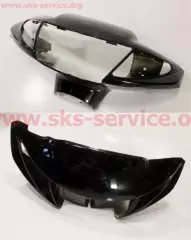Пластик керма передній голова Yamaha JOG NEXT ZONE ZR чорний (Китай)