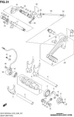 Fork,gear shift gsx1 (25211-24F20-000)