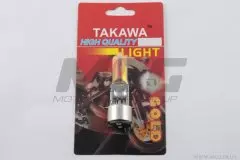 Лампа BA20D 12V 35/35W хамелеон рожевий mod:A блістер (TAKAWA)
