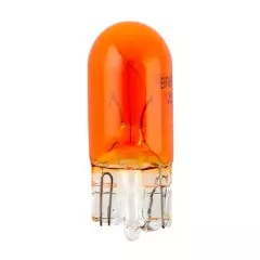 Лампа розжарювання BREVIA WY5W 12V 5W W2.1x9.5d AMBER B2 blister 2шт., Жовтий