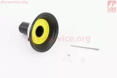 Мембрана карбюратора 4Т скут 50-100сс кругла 16мм метал тип 2 (Китай)