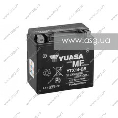 Аккумулятор YUASA YTX14-BS 12V 12.6Ah (сухозаряженный)