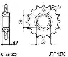 Зірка передня JT Sprockets JTF1370.15