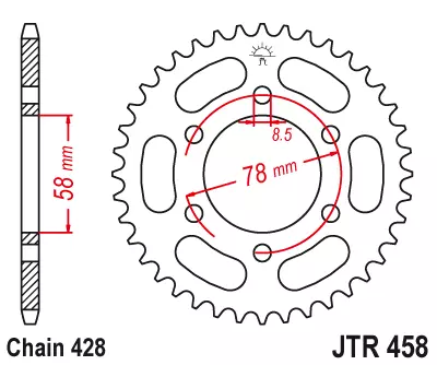 Зірка задня JT Sprockets JTR458.36