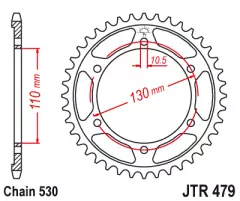 Зірка задня JT Sprockets JTR479.45