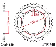 Зірка задня JT Sprockets JTR506.40