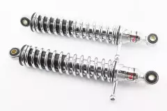 Амортизатор задній 325mm - d50mm (втулка 10mm/втулка 10mm) з важелем регулир., хром комплект 2шт, ІЖ (Китай)