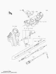Трос зчеплення KLX125CDF (490068001)