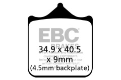 Колодки тормозные дисковые EBC EPFA604/4HH Extreme Pro