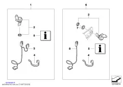 Комплект дооснащения гнездом разъема задн. (71607702028)