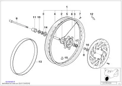Спица прав. передн. (36312345820)