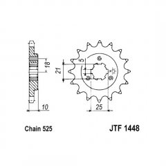 Звезда передняя JT Sprockets JTF1448.15