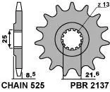 Зірка передня PBR 2137 17 JT