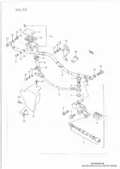 Clamp,rear brake hos (69244-38B00-000)