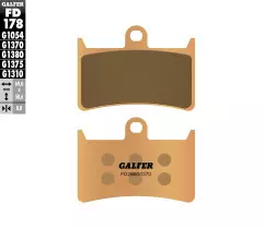 Колодки гальмівні дискові GALFER FD178G1370