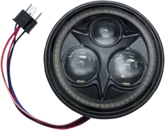 Фара LED KURYAKYN ORBIT VISION H4 зі світлодіодним обідком 5.75 (2001-1799)