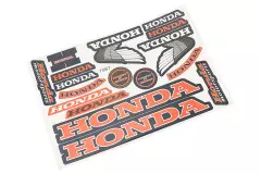 Наклейки на планшеті HONDA набір 17шт 27х18, 7067, (Китай)