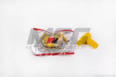 Ковпачок свічковий (люлька) тюнінг 90град Т-подібний жовтий (МРМ)