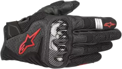 Моторукавички Alpinestars SMX-1 AIR V2, Чорний/Червоний, M