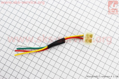 Разъем 4 контакта "папа" + 4 провода (для реле-регуляторов), тип 1, (Китай)