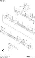 Shaft  sub t/m gear (25411-13A01-000)