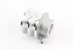 Шків під колінвал d-20mm (D-56mm, 2-х пазний, два пази під ремінь SPА, алюміній) 168F/170F Тип 1 (PRC)