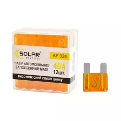 Запобіжники MAXI сплав цинку 40А 12шт, (SOLAR )