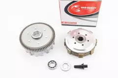 Зчеплення, маховик в зборі (6 болтів, маховик 73T) CB-150/200cc, тип 1, (ZHENGHE)