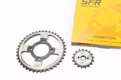 Комплект зірок 428H-41T+17T гартована DELTA, (SFR)