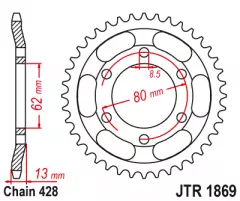 Зірка задня JT Sprockets JTR1869.45